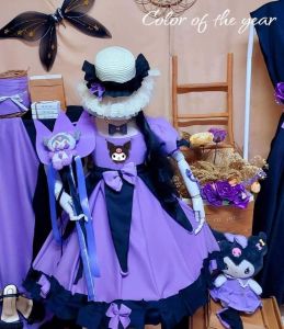 Little Vella Halloween Kuromi Puff Dress with Headband ( 3-10 Years Old)