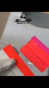 Dụng cụ gạt nhựa bọc nỉ 3 lớp siêu mịn cao cấp dán decal ô tô xe máy điện thoại PANDAs CAR