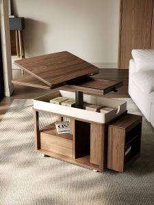 QUANMU | Movable Adjustable Foldable Solid Wood Side Table