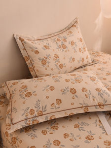 Retro Thickened Pure Cotton Flannel Single Pillowcase Winter Pillowcase Pair 100% Cotton Core Case 48x74cm Bedding Accessories