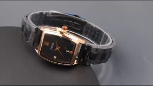 Paket Box Exclusive + Paperbag / Jam Tangan Fos Belimbing Mini VA-692OR / Jam Tangan Fashion Wanita Tali Rantai Diameter 26 cm