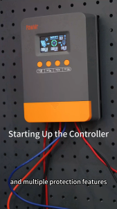 PowMr 25A/35A/45A MPPT Solar Charger Controller 12V 24V With Blacklight LCD Regulator Max PV Input 100VDC Support Lifepo4 Battery Efficient charging