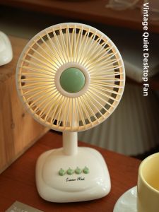Quiet Cooling USB Desk Fan and Night Light