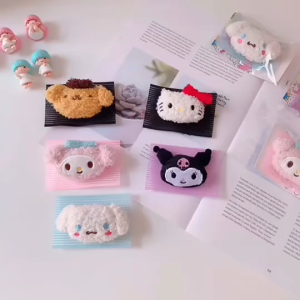 สติ๊กเกอร์ลายการ์ตูนสุนัขอบเชยน่ารักสำหรับเด็กผู้หญิง สติกเกอร์หน้าม้าเมโลดี้สำหรับผมเสีย สติกเกอร์สำหรับซ่อมผม สติกเกอร์ตกแต่งผมน่ารักสำหรับเด็กผู้หญิง