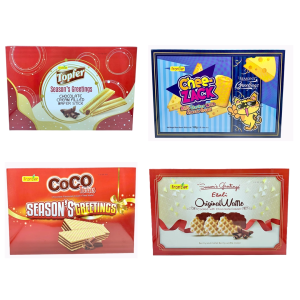 Frontier Box - [ Topfer Chocolate Wafer / Chee - Zack Cheese Rice Cracker / Etali Waffle / Coco Twins Chocolate Wafer ]