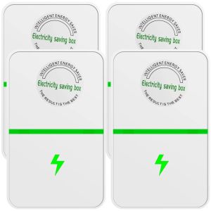 2/4Pcs Electric Energy Saver 90V-250V US Standard Household Power Saving Box Smart Bill Killer for Electricity Conservation