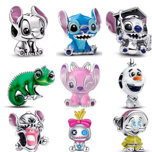 เหมาะสำหรับสร้อยข้อมือ DlY แบบดั้งเดิม ของขวัญสุดเก๋สำหรับผู้หญิง จี้ดิสนีย์เงินแท้ 925 ดีไซน์ทันสมัย 100%