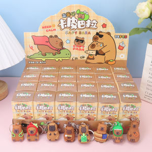 5/10pcs Capybara Blind Box Cartoon Toy Keychain Cute Snot Bear Figure Mystery Box Doll Pendant Childrens Surprised Gift