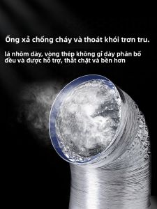 PVC Duct Aluminum Foil Exhaust Pipe Ventilation Pipe Smoke Exhaust Fan Bathroom Ventilation Pipe Kitchen Hood Exhaust System