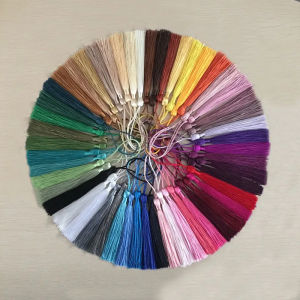 Random 10 color-100/50pcs Polyester Silk Tassel Fringe 13cm Tassels Trim For Sewing Curtains Accessories DIY Wedding Decoration