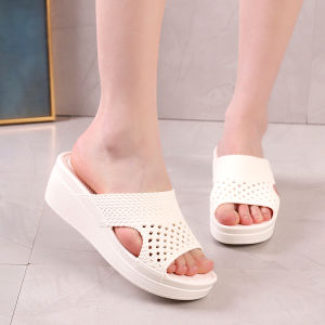 Dép Nữ Đế Dày Chống Trượt PVC Mùa Hè Trong Nhà Cho Mẹ Dùng Trong Nhà Tắm Dép Đi Trong Nhà Ngoài Trời Đế Cao Su Chống Trượt