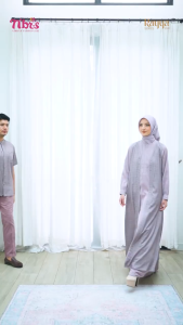 SARIMBIT NIBRAS 2026 HILDIA WARNA PALE MAUVE - BAJU COUPLE SERAGAM KELUARGA - SARIMBIT HILDIA PALE MAUVE