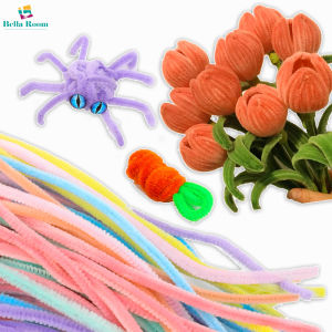100/10Pcs DIY Colorful Shilly-Stick Children Creative Handmade Plush Stick Parent-child Interaction Developmental Toys