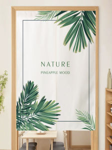 Nordic Style Bedroom Kitchen Door Curtain Fabric Partition Simple Design Half Curtain No Drilling Required for Home Use