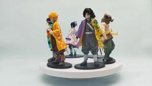 Bandai | Hot Sale Anime Figure Demon Slayer Figures Kimetsu No Yaiba Doll Tanjiro Nezuko Zenitsu Figurine Action Figure Model
