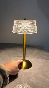 🔥[Ready Stock] Ins Retro Metal LED Table Lamp Touch 3 Color Dimmable Bedroom Night Light Lampu Tidur Malam 小夜灯