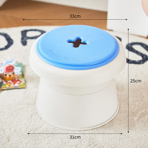 Plastic Childrens Stool Anti-Slip Sofa Stool Living Room Storage Footrest Step Stool Home Use Minimalist Style Furniture