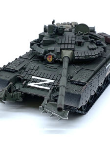 T-80BV Main Battle Tank with Mine Plow and Armored Skirts