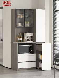 Modern Minimalist Rock Plate Dinner Table Cabinet Wine Cabinet Integrated Wall-Mounted Drawer Storage Tea Water Cabinet Home Use