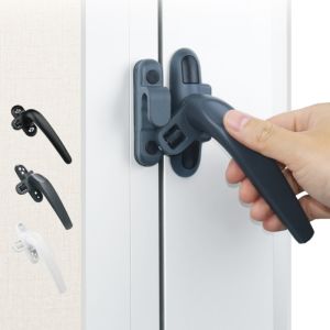 อลูมิเนียมอัลลอยด์ Universal SASH Handle พร้อมล้อ Casement Window และล็อคประตูหัวเข็มขัด Anti-Theft มือจับประตูประตูและ SASH Handle