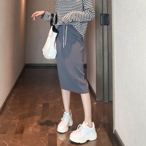 เสื้อยืดแขนยาวถักลายทางผู้หญิง ทรงหลวม ทรงเข้ารูป ทรงสูง แฟชั่นฤดูใบไม้ร่วง เสื้อตัวบนคอกลม ลำลอง ฤดูใบไม้ผลิ 2025