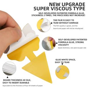Double Sided Butterfly Sunflower Shaped Sticky Insect Board Sticky Insect Board Yellow Insect Trap