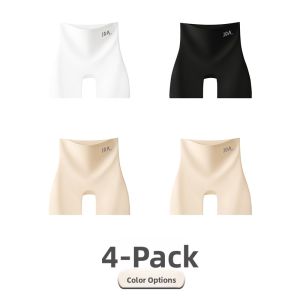 Miiow | Cat Woman Plus Size 200 Pounds Summer New Ice Silk Seamless Underwear Two-In-One Anti-Light High Waist Short Pants Safety Pants