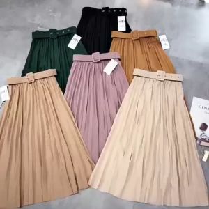 CHÂN VÁY XẾP LY KÈM ĐAI DÁNG DÀI kiểu dáng nhẹ nhàng nữ tính cân mọi outfit