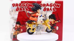 Bandai | Anime Dragon Ball Z Anime Figure Son Goku Master Roshi Locomotives PVC Action Kame Sennin Motorcycle Toys Model Collector Gift