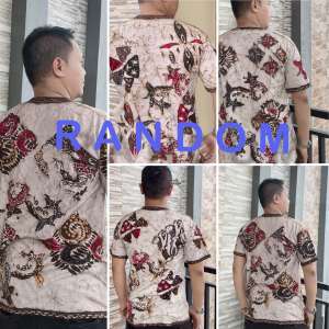 KAOS BATIK CAP KOMBINASI TULIS/KAOS PRIA TERBARU