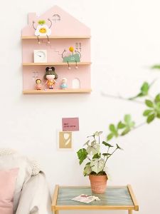 Kệ treo tường trang trí bằng gỗ MDF cao cấp hình ngôi nhà (KT05)