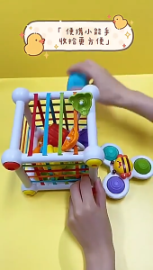 🌈COD🌈Baby Shape Classification Toys Childrens Sensory Development Montessori Educational Toys Exercise Infant Cognitive Grasp Training Learning Rainbow Color Building Blocks Toys