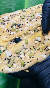Chuối xiêm sấy dẻo mix hạt dinh dưỡng - Không đường - Vị ngọt tự nhiên