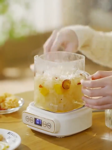 1-liter teapot multi-functional borosilicate glass teapot set Teabloom brand oven and microwave safe heat-resistant teacups with strainer.Cerek Kesihatan 健康壺