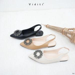 Viditi Eira Sling Back Flat Shoes // Sepatu Import Wanita // Lepes // Teplek // Tali Belakang // Kerja // Kuliah // Kantor