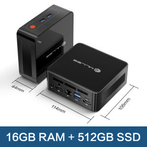 MLLSE G1 Mini PC AMD Ryzen5 5500U DDR4 16GB RAM 512GB ROM WiFi-5 BT4.2 Windows 11 Pro Desktop Computer Mini Pc Work