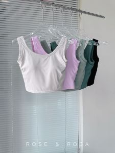 เสื้อกั๊กโยคะสำหรับผู้หญิง ระบายอากาศได้ดี ป้องกันการสั่นสะเทือน สำหรับการวิ่ง ฟิตเนส เสื้อชั้นในแบบมีโครง เสื้อผ้าทำงานฤดูร้อน