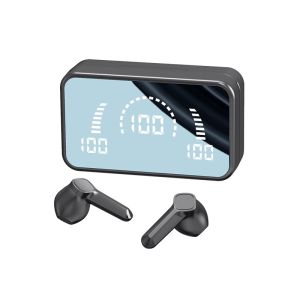 V9 Bluetooth Earphone Headphones Mirror Wireless Stereo Headset 5.3 with Digital DisplayTouch Control Sports Earbuds for Gaming