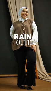 Siselyo Raina Outer Vest Bigsize Cordu Knit Kekinian