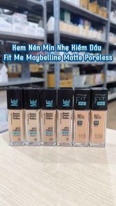 Kem Nền Mịn Nhẹ Kiềm Dầu Fit Me Maybelline New York Matte Poreless Foundation 5ml - 30ml