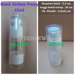 Plastik Segel Botol Airless Pump 15ml 30ml 50ml isi 100pcs shrink wrap