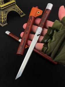 Dao Thép Không Gỉ Seiko Thân Thiện Với Môi Trường BBQ Ngoài Trời Máy Cắt Thịt Bò Dễ Dàng Mang Theo Dao Gọt Trái Cây Nhà Bếp 12cm Dao Gọt Cạnh Thẳng