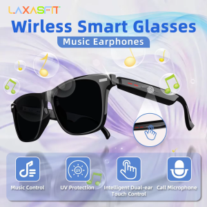 LAXASFIT Smart Sunglasses Blue Light Protection Bluetooth Calling Music Player UV Protection For Men and Women Smart Glasses