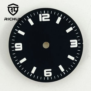 Mặt Đồng Hồ Phát Sáng Màu Xanh Lá Cây RICHUS 285mm Phù Hợp Với Bộ Máy NH34 NH35 NH36 Vỏ Đồng Hồ Bằng Thép Không Gỉ