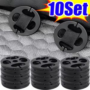 10Set Car Seat Cushion Fixing Buckle Set Metal Hooks Seat Cover Fittings Plum Plate Fasteners for Mounting Seat Back Protector Pads