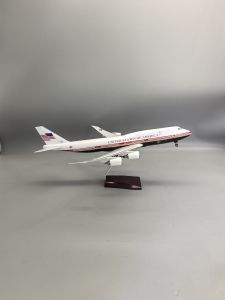 New 47cm Large Scale American Air Force One B747 Airplane Model Kit with Stand for Adult Aviation Souvenir Gift or Plane Toy