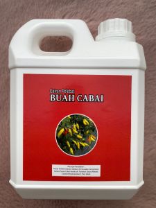 PUPUK ORGANIK | PELEBAT BUAH CABAI | PERANGSANG BUNGA DAN PELEBAT BUAH 1 Liter | 1L Free 250ML |1L Free 500ML