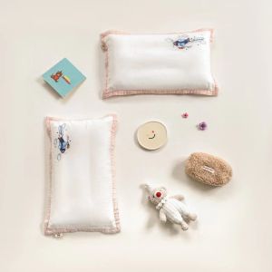 MISU | Embroidered Cartoon Gingham Pillowcase 100% Cotton