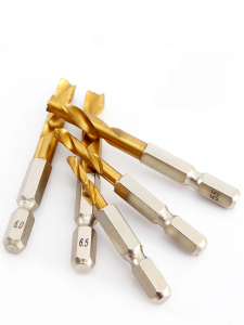 Weiligu Stainless Steel Angle Iron Board Special Twist Drill Bit Q Type Hex Handle Short Wood Drilling 1.5-13mm High Speed Steel