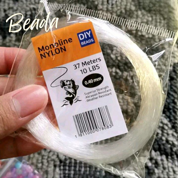 37M 0.4mm 0.5mm Tansi Monoline Nylon Fishing Line String DIY Jewelry Beads  Needle Necklace Bracelet Clear Strong Trending Popular Crafts Handmade  Cheap Affordable High Quality Kpop Accessories Art Supplies